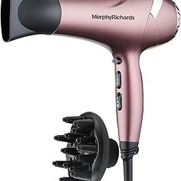 Morphy Richards Stylist Care Hd222Dc Professional Hair Dryer With Diffuser,Removable Concentrator,3Speed 2Heat Setting,Cool Air Mode,2Yr Warranty,Wine Red And Silver Chrome,2200 Watts|Gift for Him Her-29