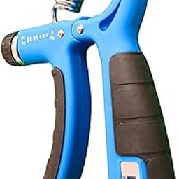 GymBrat Hand Grip Strengthener with Counter, Spring Loaded, 5-60 kg Adjustable Resistance, Ergonomic Design (Blue)-image-31