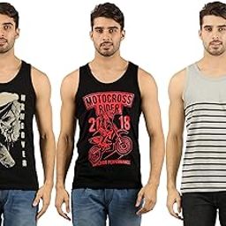 Men's Cotton Printed Vest (Pack of 3)-image-22