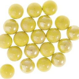 Enakshi (LABEL) Creations 20x 16mm Clear Glass Marbles Kids Game Toy Vase Fish Tank Decor YellowToys & Hobbies|Educational| Educational Toys-14