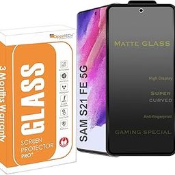 OpenTech® Military-Grade Matte Tempered Glass Screen Protector Compatible for Samsung Galaxy S21 FE with Edge to Edge Coverage and Easy Installation kit-image-2