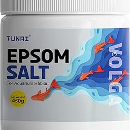 Tunai Epsom Crystal Aquarium Salt | 450g | for Aquarium Fish Tank, Assist in Treating Dropsy, Regulates pH Levels, Swim Bladder and Regulates Hardness of Fish Tank Water-image-45