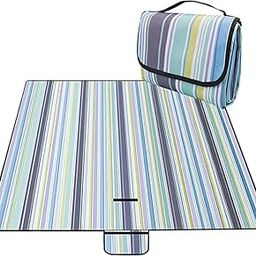 TENDULA Picnic mat 150x180cm, Travelling mats Foldable Waterproof, Large mat for Family Outdoor Garden, Washable Multicolor.-image-84