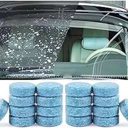 INEVER Car Accessories 20PCS-1Set Car Wiper Glass Cleaning Windshield Concentrated Washer Solid Effervescent Detergent Cleaner Tablets Compact Concentrated Tools for Auto Car Home Kitchen-picture-19