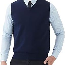 Mens v-Neck Sleeveless Sweaters for Winter wear-image-14