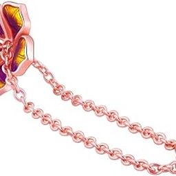 925 Silver Bhumi Rose Gold Bell Mellow Watch Charm| Studs to Gift Women & Girls | With Certificate of Authenticity and 925 Stamp|6 Months Warranty*-38