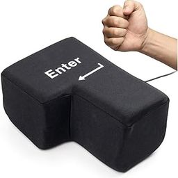 Vlwm Big Enter Key Extra Large Enter Computer USB Enter Key Adult Vent Pillow Nap Pillow Decompression Huge Stress Relief Enter Key Pillow Large Enter Key Computer Funny Product Large Cushion Gift Hug-22
