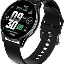 GameSir Active 2 MAX Round Smart Watch HD Display 1.3" Screen IP68 Waterproof, Sunlight Resistance Bluetooth Calling, Multi Features Round DiaL Wireless Charging Smartwatch for Men & Women (Black)-39
