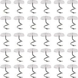 Royee 50 Pcs Twisty Pins Clear Head Screws Fasteners for Upholstery Slipcovers Bed Skirts Sofa Car Van Home Furniture Hold Bed Skirts in Place Without Damage-picture-32