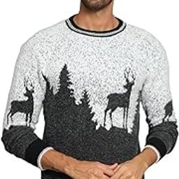 Men's Winterwear Woolen Animal Print Cardigans Sweaters (4010_eK)-22