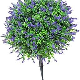 Garden Artificial Flower Stake Easy to Use Gift for Pathway Outdoor Lawn Purple-image-63