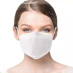 Face Mask Fender Premium KF94 Fish Shape 4 Layer Mask for Men and Women - Willow Shape Washable & Reusable Ear Loop Mask-61