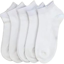 Women's Cotton Solid Ankle Length Low Cut Socks Free Size - 5 Pair-29