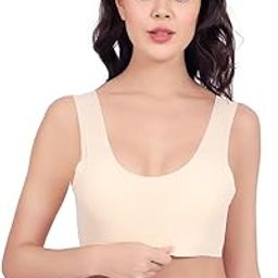 Women's Full Coverage Bra, Lightly Padded, Seamless, T-Shirt Style, Wire Free Free Size Fits Sizes S - L-image-41