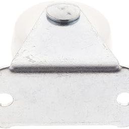UJEAVETTE 1'' White PP Fixed Plate Caster Wheel 10kg 22lbs Cabinet Drawer Trolley Cart-image-67