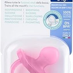 CHICCO Physioforma Soft|Soother/Pacifier |BPA-Free with Steriliser Carry Case|6-16Mn(1Pc-Pink)-10