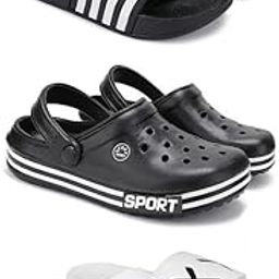 DRACKFOOT Lightweight Classic Slider || Sandals with Clogs for Men-Combo(3)_S-3024-3014-3029-picture-11