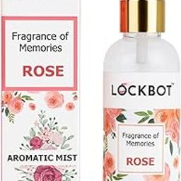 LockBot Rose Aromatic Mist Spray 100ml | Long-Lasting Room Air Freshener | Rose Room, Linen & Pillow | Aromatherapy Spray For Relaxation, Sleep & Stress Relief, Meditation, Yoga-image-87