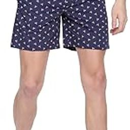 Innerwear Men's Cotton Boxers (Pack of 1) (ATB02-01_Navy AOP-1_Navy AOP_70-75_Blue_75 CM)-image-1