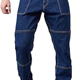 Men's Loose Fit Jeans | Stretchable | Jeans for Men | Contrast Stitch Jeans | Panelled Stitch-image-47