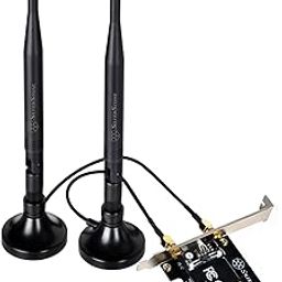 SilverStone Technology Mini PCI-E to PCI-E Adapter with Dual Band (24GHz/5GHz) MIMO Antenna (ECWA1)-image-27