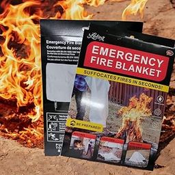 9UP® 1Pc Emergency Fire Blanket | Flame Retardant Blanket | Protection Fire Blanket for Home, Kitchen, School, Grill, Car, Office, Warehouse (100 x 100cm)-62