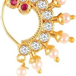 Vivastri's Beautiful & Elegant Peacock Style Designed Nath/Nosepins For Women And Girls -VIVA1131NTH-Press-picture-16