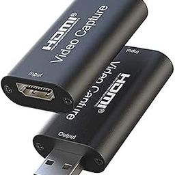 atdaraz USB 2.0 Video Capture Cards, HDMI to USB Video Capture Card USB 2.0 1080P HD Recorder Game/Video/Live Broadcasting Facebook Streaming Video Recording - Black-5