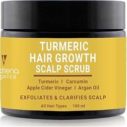 Volamena Turmeric Hair Growth Scalp Scrub for Effective Removal of Excess Scalp Oil, Dandruff, and Impurities, Nourishing & Stimulating Scalp Care, 100 ml-1