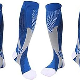 SwekshaCreations Comfortable Multipurpose Compression Socks Stockings Pain Relief for Men and Women, Multipurpose ,Stocking for Swollen ,Winterwear ,Pregnancy ,Ankle Cotton Socks (Blue, XXL,2pair)-image-45