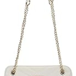 Women's Quilted Shoulder Bag with Metal Chain Strap Accents | Main Zip Compartment and Inner Slip and Zip Pockets | Stylish Everyday Bag | Trendy Women's Handbags-image-5