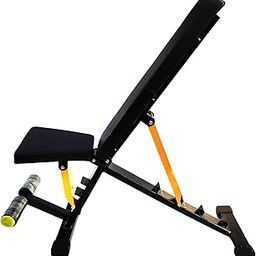 PROTONER Heavy Duty Adjustable Bench , 400 kg (Incline , Decline , Flat) Black-4
