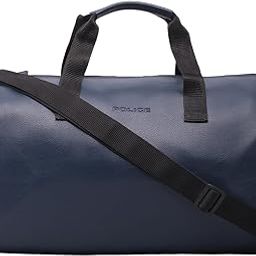 Bronya Navy Vegan Leather 20 LTR. Weekender Duffle Bag for Travel for Men and Women (Unisex)-image-27
