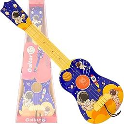 Storio Guitar Toy Ukulele Toy 4 Strings Early Educational Instruments Space Astronaut Musical Gift Musical Instruments Toys for Kids Toddlers Year of 3+-25