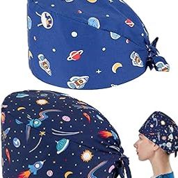2 PCS Scrub Caps for Doctors Women, Surgical Caps for Doctors, Headcaps for Doctors, Surgical Caps for Doctors Ideal for Doctors, Dentists, Vets, Medical Professionals and More (Unisex)-image-10
