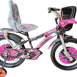 Hero Boomer 16" Kids' Bicycle - Fat Tyres, Sleek Design for Ages 4-8 (Black Pink Edition)-20