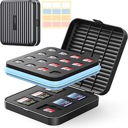 ORICO SD Card Holder, 28 Slots SD Card Storage for 22 TF Card & 6 SD Card, Water-Resistant, Anti-Shock, Dust-Proof Memory Card Case with Labels-picture-30