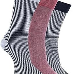 BY Dollar Full Length Cotton Comfort Socks for Men, Compact Cotton Stretch Crew/Mid Calf Length Socks (Free Size Pack of 3)-1