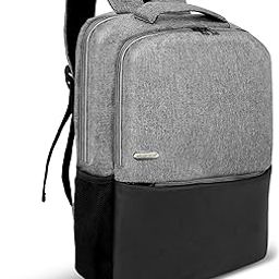 Casual Backpack For Men 12.50 L,2 Main Compartments Front Zipper Pocket & Bottle Holder With Padded Shoulder Strap (33 x 9 x 42 Cm, Grey)-image-98