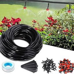 DIY Crafts Micro Drip Irrigation Kit System Blank Distribution Tubing Irrigation Sprinkler System Kit Self Plant Garden Hose Watering Kit (Pack of 15 Flower Pot, Complete Garden Kit) 15mtr Pipe-image-39