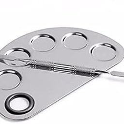 SWASCO Cosmetic 5 Dip Mixing Palette (Pack of 2) | Professional Stainless Steel Spatula Tool for Womens - Achieve Flawless Blending-26