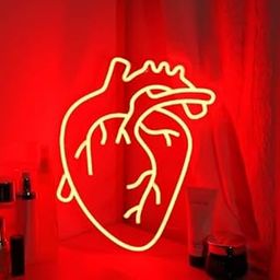 SG PRINT Human Heart Neon Sign for Wall Decor, Neon Sign FOR School Decoration, Neon Wall Light for hospital Decoration Neon Heart Sign-image-56