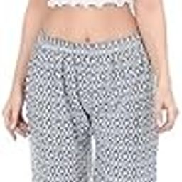 Women Lucknowi Wide Leg Palazzo Lounge Pants Light Weight Loose Comfy Casual Palazzo Free Size (28 Till 32) Grey-image-64