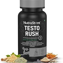 Testo Rush Tablets for Men | Herbal Blend for Strength & Vitality | Ashwagandha, Tribulus & Cordyceps | Fitness & Endurance Support | 120 Veg Tablets-27