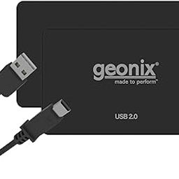 GEONIX 2.5 Inch SSD Enclosure | Tool Free Installation | Supports Upto 6TB Storage | USB Cable | Compatible with Laptop, PC (Black)-22