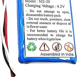 3.7V 1000mah 1500mah 2000mah Replacement Lipo Polymer Battery for Beetel F2N F1N F3 4G GSM Fixed Wireless Landline Phone Cordless Phone (Only for Beetel Phone) (2000mah)-1