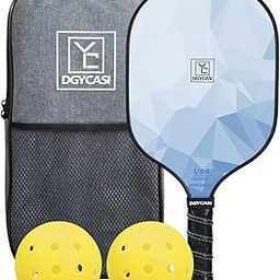 VINSGUIR Pickleball Paddle Set, USAPA Approved Fiberglass Pickleball Set of 1, 1 Paddles & 2 Pickleballs, Lightweight Carrying Bag, Pickle Ball Paddle for Beginners & Pros (Blue 1Pc)-image-81