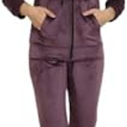 Women's Winter Night Suit, Zip-Up Jacket and Pants Set,-image-95