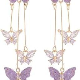 Butterfly Earrings for Women Butterfly Dangle Earrings-image-51