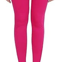 Soft Cotton Churidar Solid Regular and Plus 35 Colours Leggings for Womens and Girls- Sizes :- Free Size(Pink)-image-34